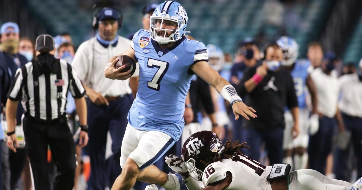 North Carolina quarterback Sam Howell is a potential All-America candidate.