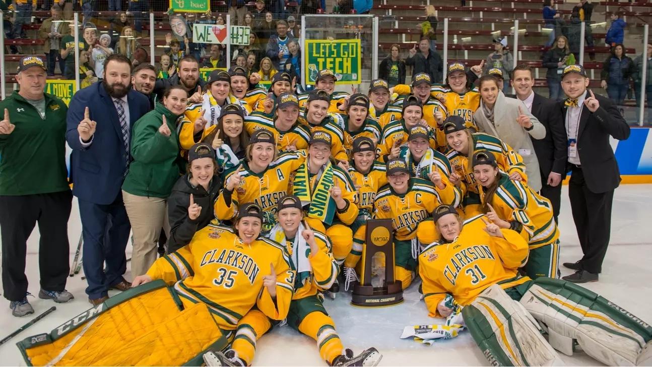 Clarkson wins the 2018 NC women's hockey national championship