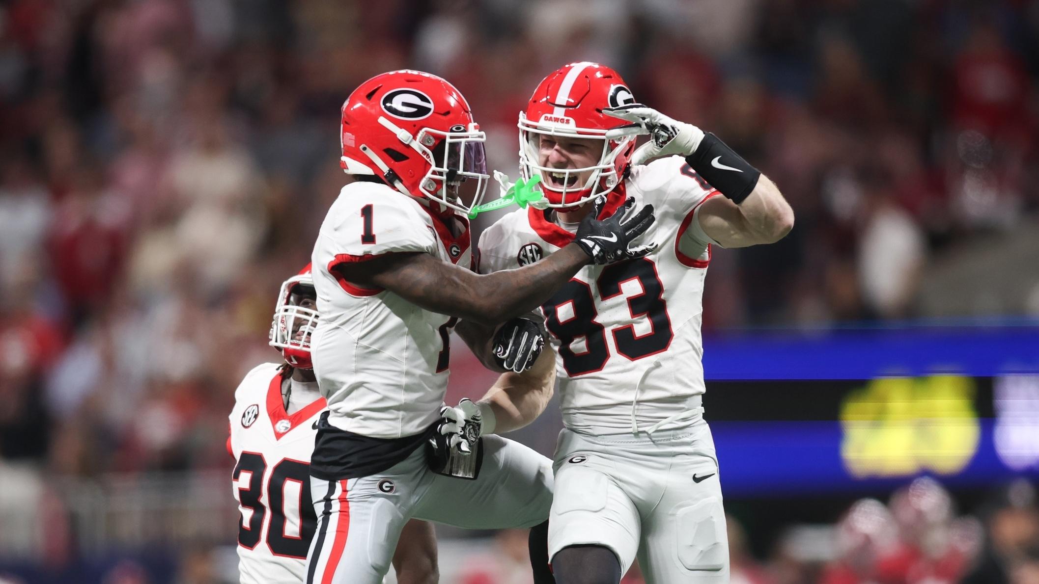 Georgia football celebration