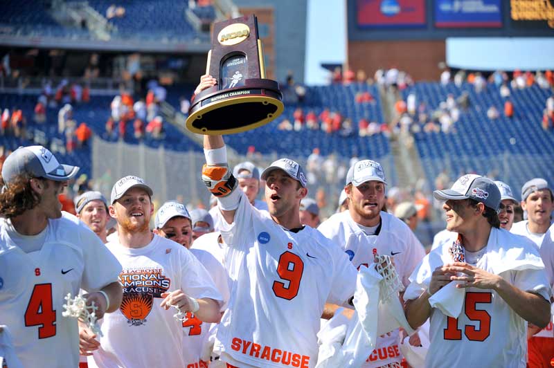 Syracuse men's lacrosse has won the most NCAA national titles.
