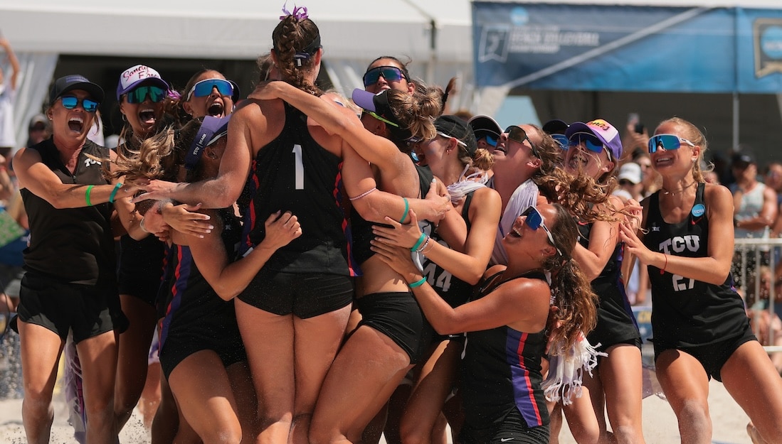 TCU beach volleyball after winning first national title
